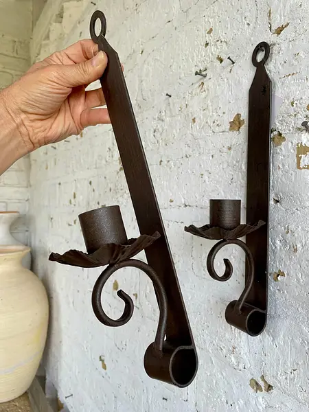 Pareja De Candelabros De Pared