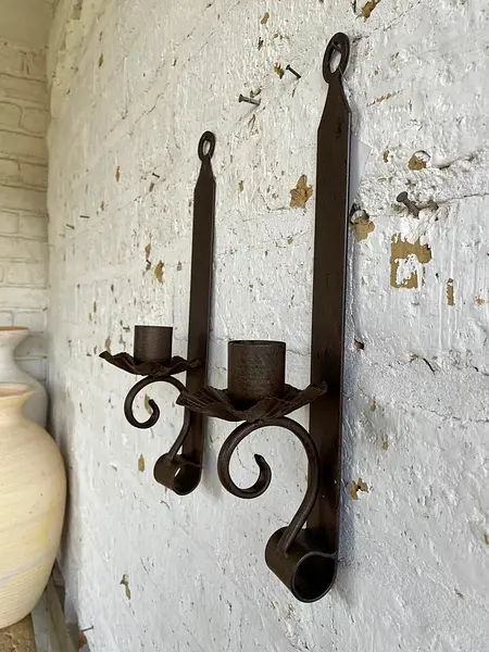 Pareja De Candelabros De Pared