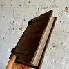 Caja Libro De Madera Con Herrajes - España 1900