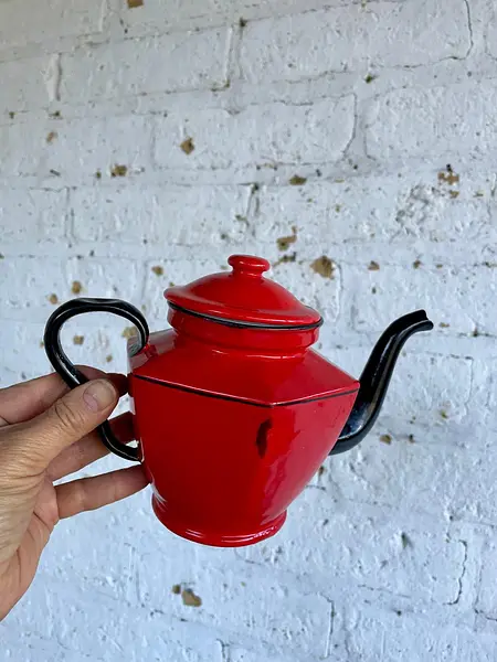 Tetera Esmaltada Hexagonal - Checoslovaquia 1950