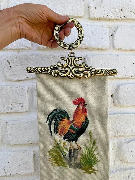 Pendón Bordado A Mano - 1976