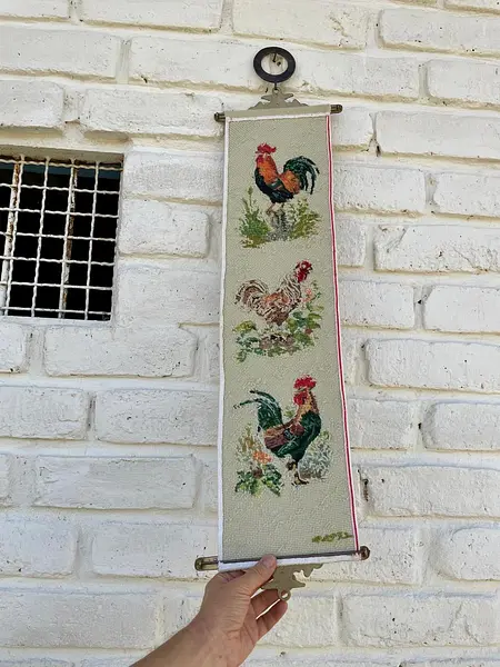 Pendón Bordado A Mano - 1976