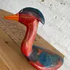 Pato Joyuyo De Agua En Madera