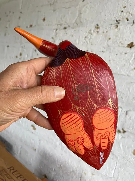 Pato Joyuyo De Agua En Madera