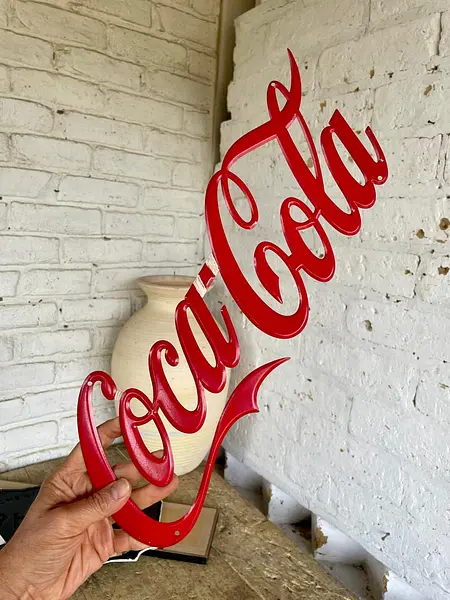 Silueta Letrero De Coca Cola - Colombia 1980