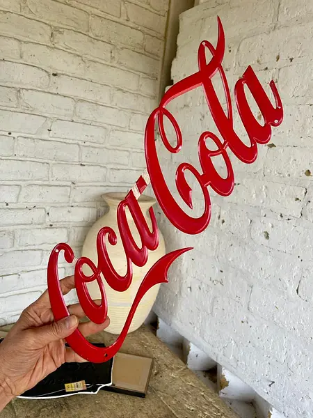 Silueta Letrero De Coca Cola - Colombia 1980