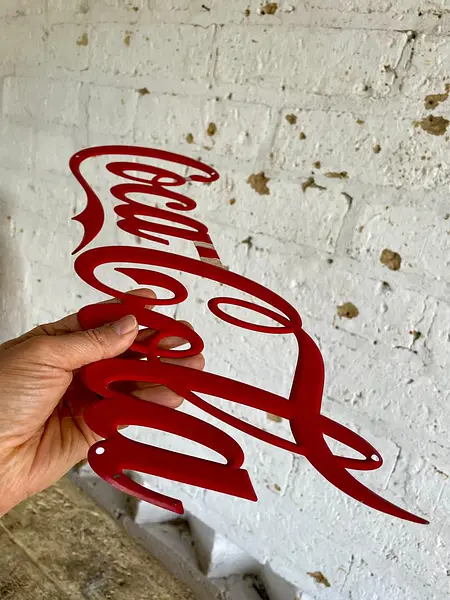 Silueta Letrero De Coca Cola - Colombia 1980