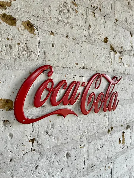 Silueta Letrero De Coca Cola - Colombia 1980