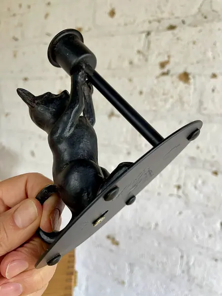 Candelero Con Figura De Gato