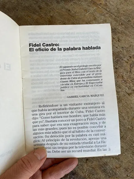 El Oficio De La Palabra Hablada Gabriel García 1988