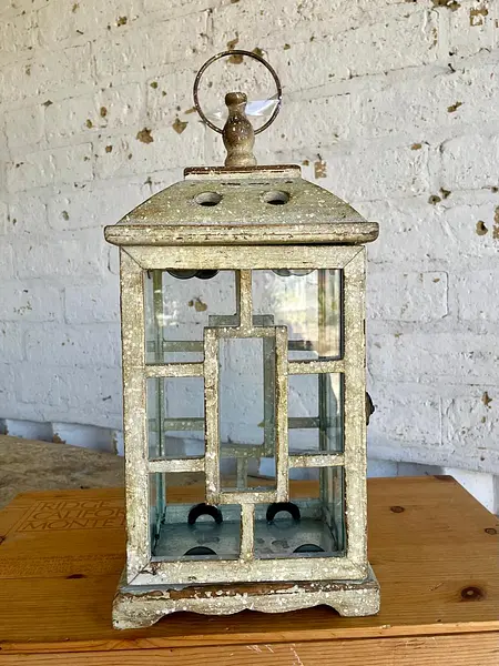 Farol Rústico De Madera