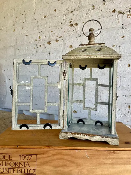 Farol Rústico De Madera