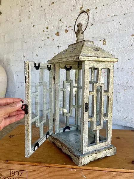 Farol Rústico De Madera