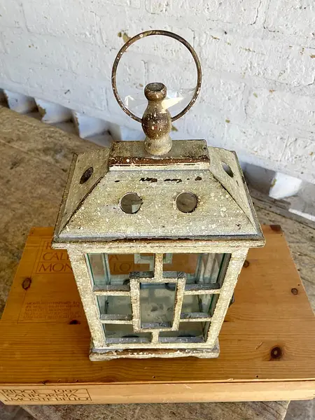 Farol Rústico De Madera