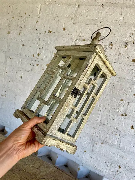 Farol Rústico De Madera
