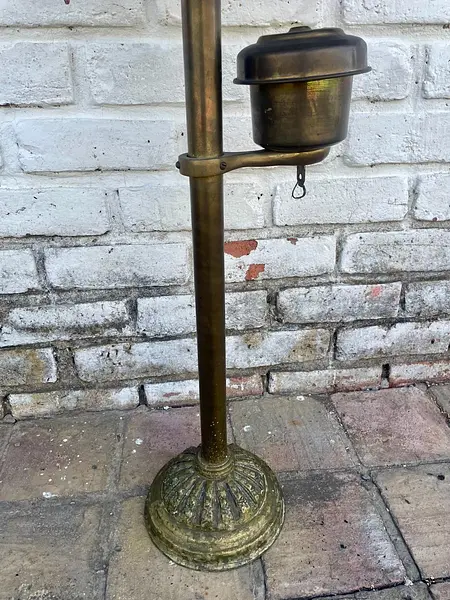 Candelabro De Iglesia En Bronce - 1920