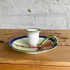 Candelero De Porcelana Pintado A Mano - Nipon 1891 A 1921