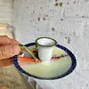 Candelero De Porcelana Pintado A Mano - Nipon 1891 A 1921