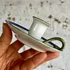 Candelero De Porcelana Pintado A Mano - Nipon 1891 A 1921