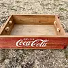 Caja Coca Cola Rústica Y Manijas Anudadas En Los Laterales