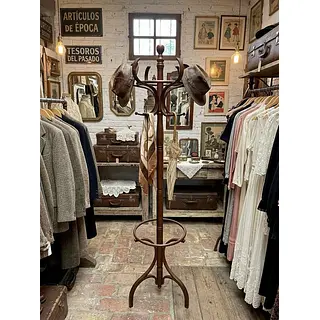 Perchero De Piso Estilo Thonet Con Paragüero - Taiwan 1970