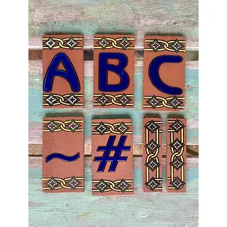 Números Y Letras Individuales 12,5 X 7 Cm.