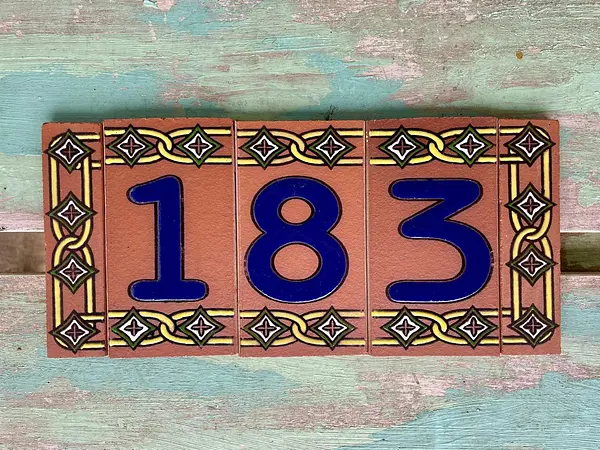 Números Y Letras Individuales 12,5 X 7 Cm.