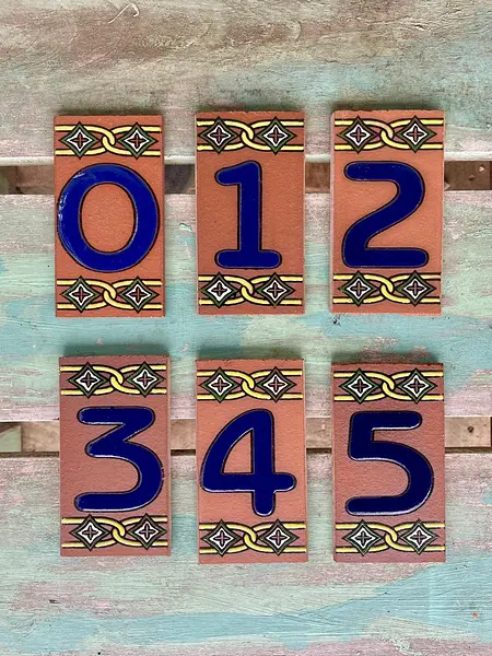 Números Y Letras Individuales 12,5 X 7 Cm.