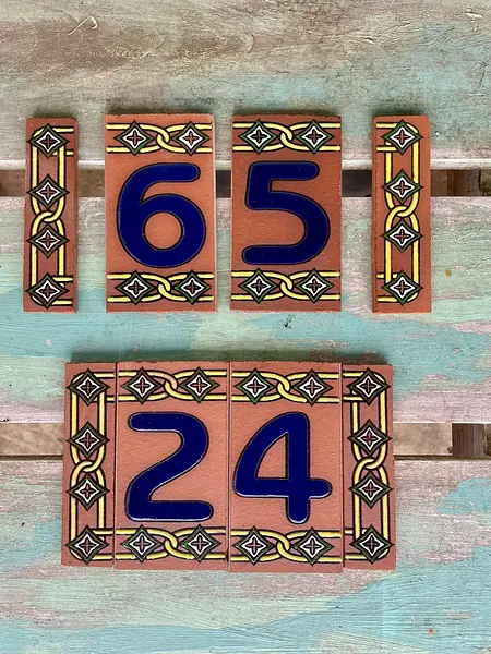 Números Y Letras Individuales 12,5 X 7 Cm.