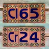 Números Y Letras Individuales 12,5 X 7 Cm.