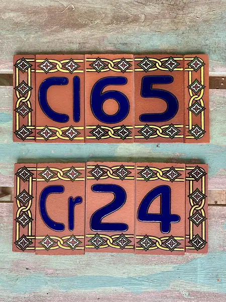 Números Y Letras Individuales 12,5 X 7 Cm.