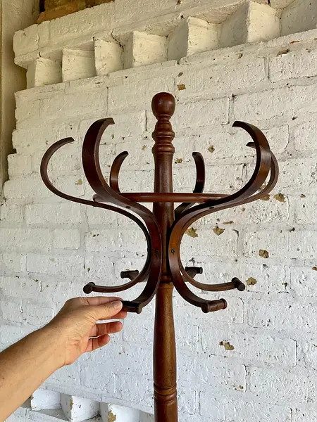 Perchero De Piso Estilo Thonet Con Paragüero - Taiwan 1970