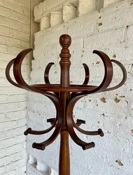 Perchero De Piso Estilo Thonet Con Paragüero - Taiwan 1970