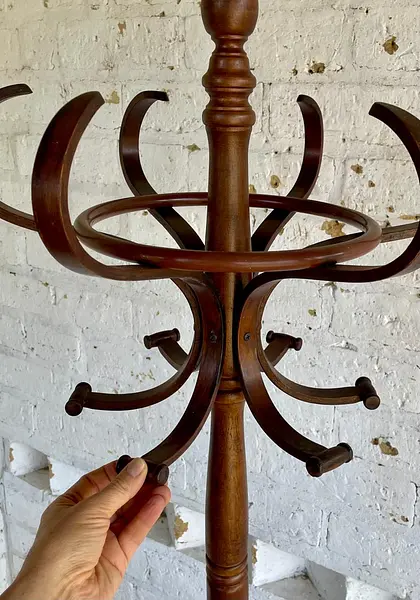 Perchero De Piso Estilo Thonet Con Paragüero - Taiwan 1970