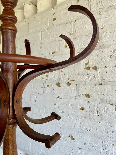 Perchero De Piso Estilo Thonet Con Paragüero - Taiwan 1970