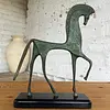 Caballo Etrusco Con Pátina Verde - U.S.A. 1960