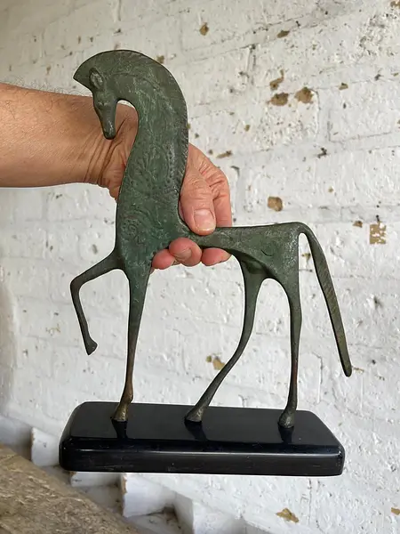 Caballo Etrusco Con Pátina Verde - U.S.A. 1960