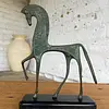 Caballo Etrusco Con Pátina Verde - U.S.A. 1960