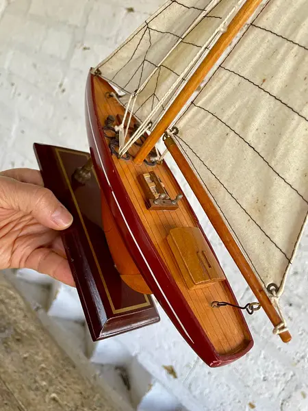 Revisar Velero Rústico Con Velas En Algodón