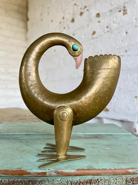 Escultura De Pájaro Del Taller Tinta - Ecuador 1960
