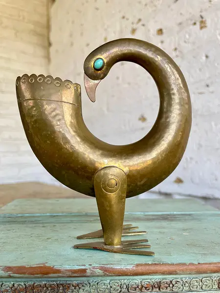 Escultura De Pájaro Del Taller Tinta - Ecuador 1960