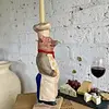 Candelabro Chancho Chef Fleur De Lis - Francia 1995