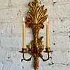 Candelabro Estilo Hollywod Regency 2 Velas - Italia 1960
