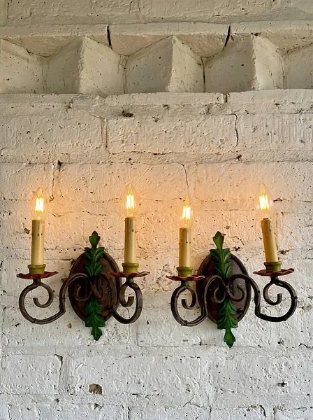 Candelabros De Pared Eléctricos - España 1970