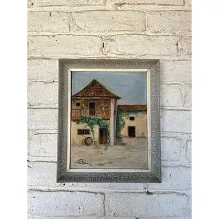 Oleo original de Forero sobre madera entelada 1937