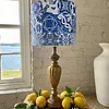 Lámpara Con Caperuza Estilo Azulejos Griegos- U.S.A. 1995