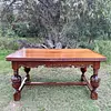 Mesa Extensible De Roble Macizo - Inglaterra 1900