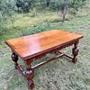 Mesa Extensible De Roble Macizo - Inglaterra 1900