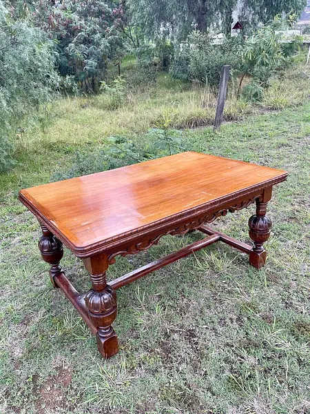 Mesa Extensible De Roble Macizo - Inglaterra 1900