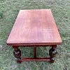 Mesa Extensible De Roble Macizo - Inglaterra 1900
